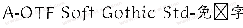 A-OTF Soft Gothic Std字体转换